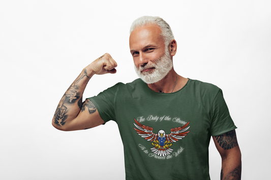 Patriotic Unisex Heavy Cotton Tee - "The Duty of the Heart" Design