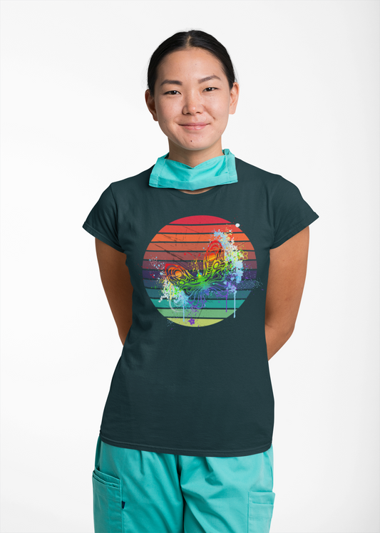 Colorful Sunset Graphic Unisex Heavy Cotton Tee