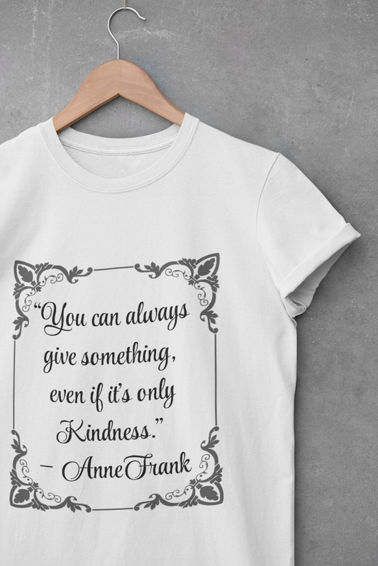 Inspirational Quote Unisex Heavy Cotton Tee – "You Can Always Give Something, Even If It's Only Kindness"