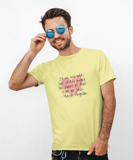 Inspirational Quote Unisex Heavy Cotton Tee - Heart Design