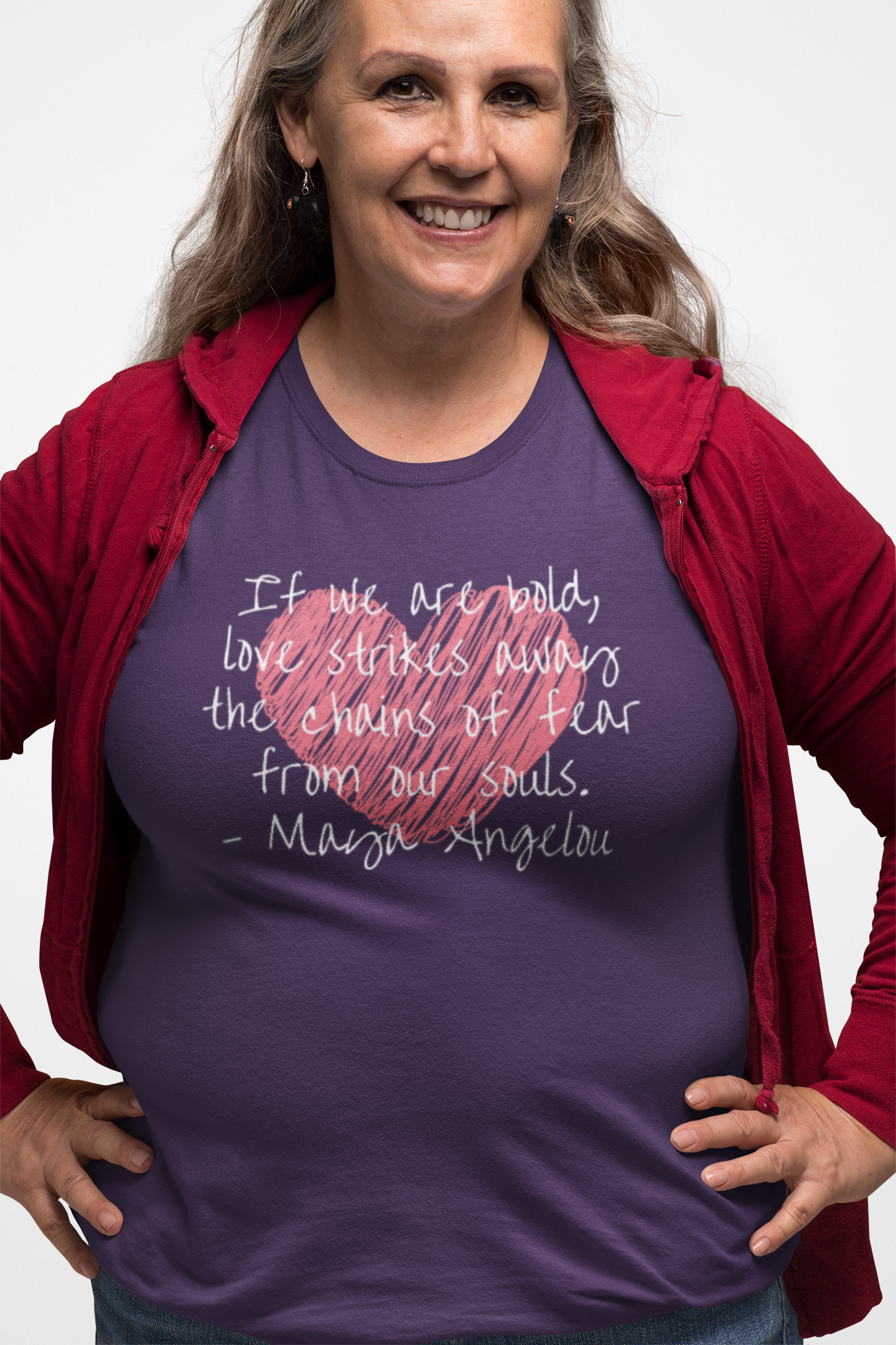 Inspirational Quote Unisex Heavy Cotton Tee - Love for Humanity