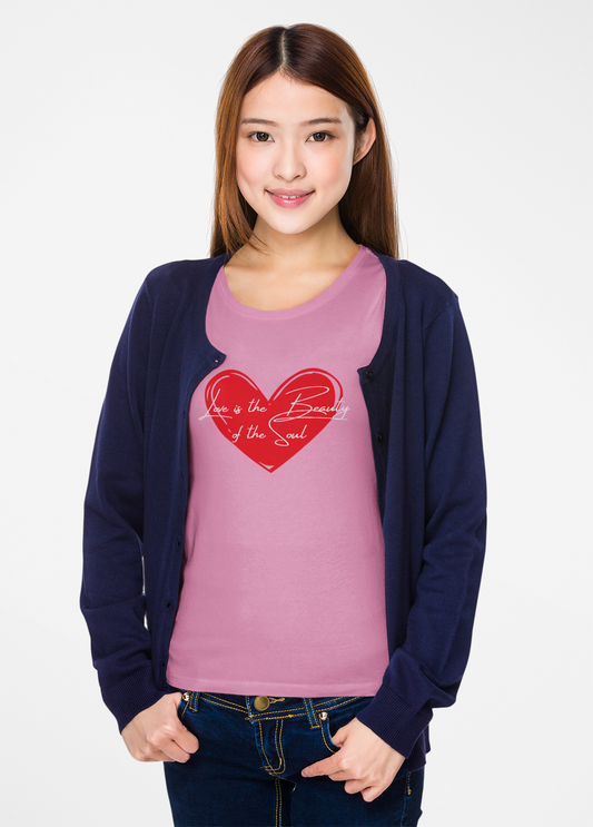Love is the Beauty of the Soul Unisex Heavy Cotton Tee