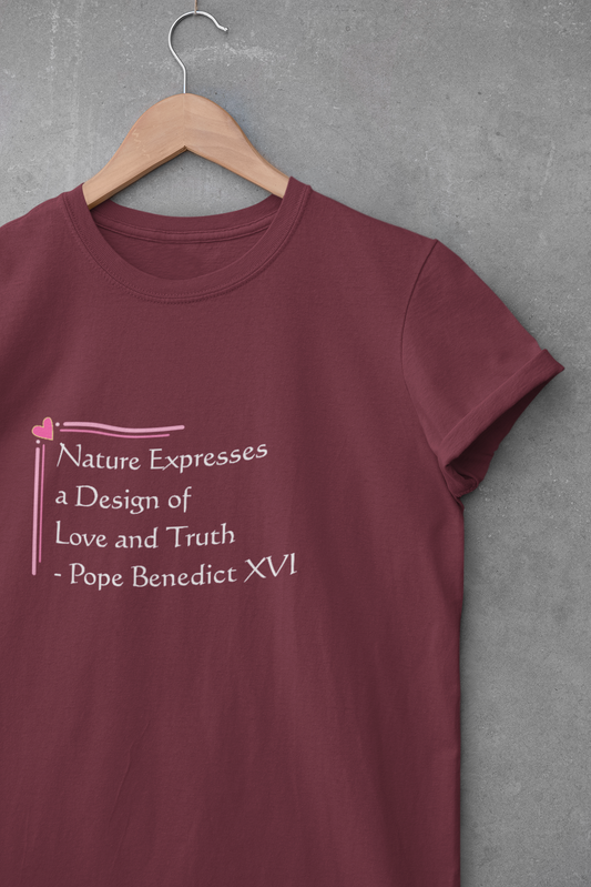 Unisex Heavy Cotton Tee - Nature Expresses Love and Truth Design