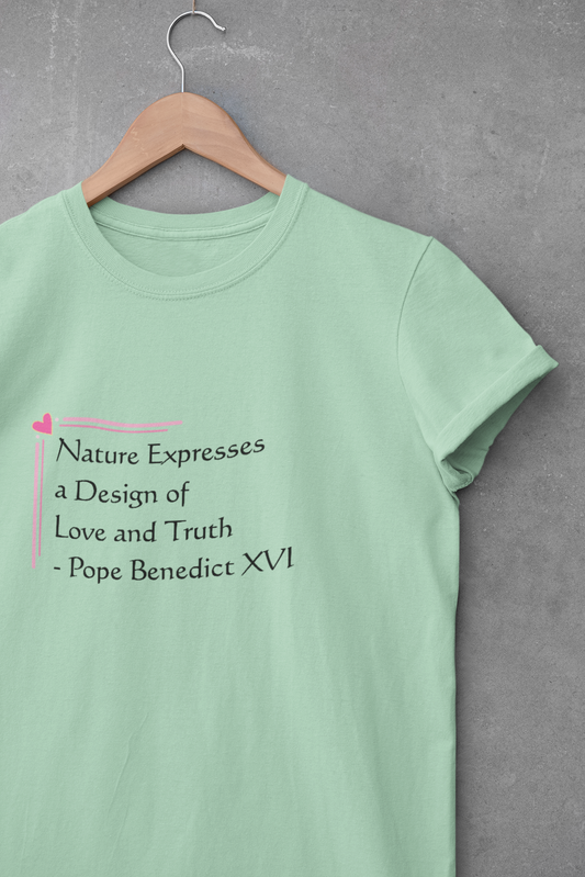 Inspirational Unisex Heavy Cotton Tee - Nature Expresses Love and Truth