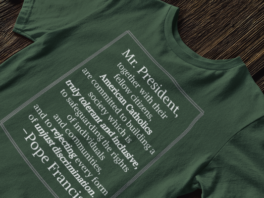Pope Francis Inspirational Unisex Cotton Tee - T-Shirt with Uplifting Quote