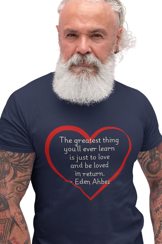 Love Quote Unisex Heavy Cotton Tee - Heart Design