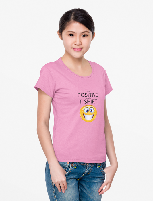 I Am Positive Unisex Heavy Cotton Tee - Feel Good T-Shirt
