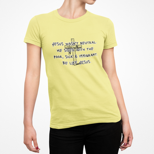Unisex Heavy Cotton Tee - "Be Like Jesus" Inspirational Message Tee