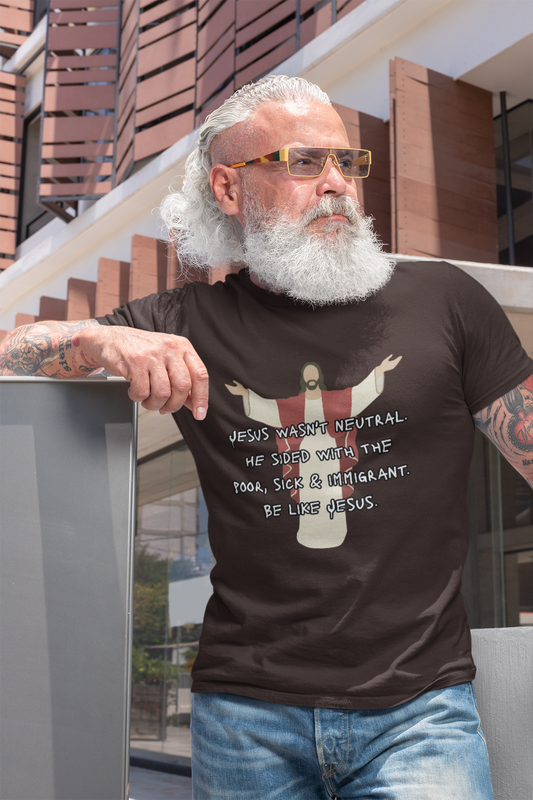 Inspirational Unisex Heavy Cotton Tee - "Be Like Jesus" Design