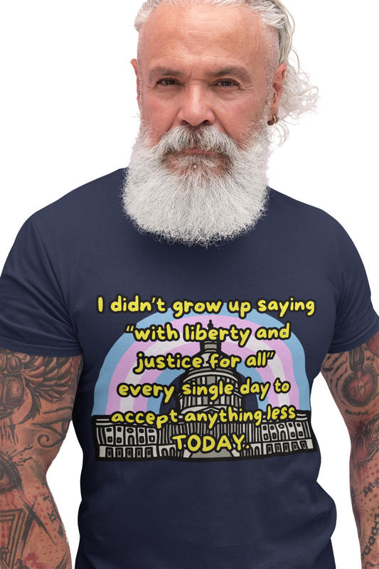 Empowerment Quote Unisex Heavy Cotton Tee - Liberty & Justice for All