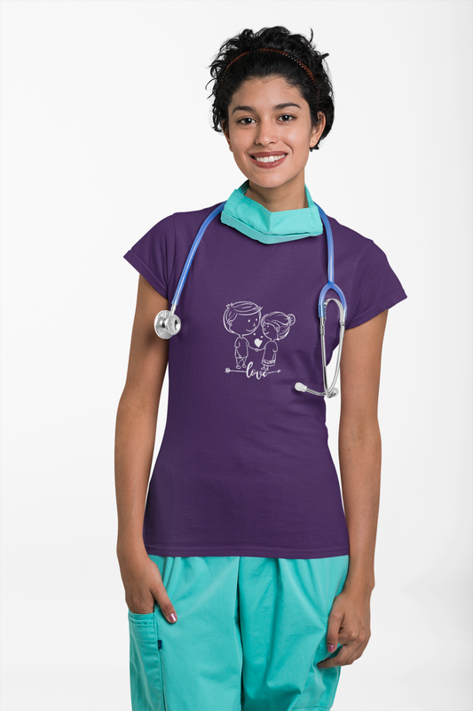 Unisex Heavy Cotton Tee - 'Love' Graphic T-Shirt for Couples & Celebrations