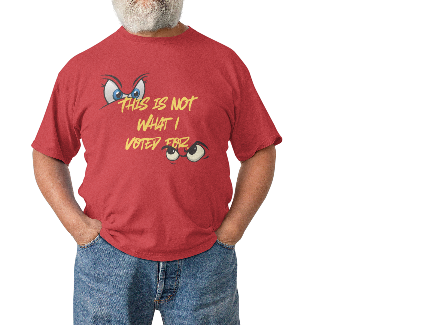 Funny Unisex Heavy Cotton Tee - "This Is Not What I Voted For" Graphic Tee for Casual Outings