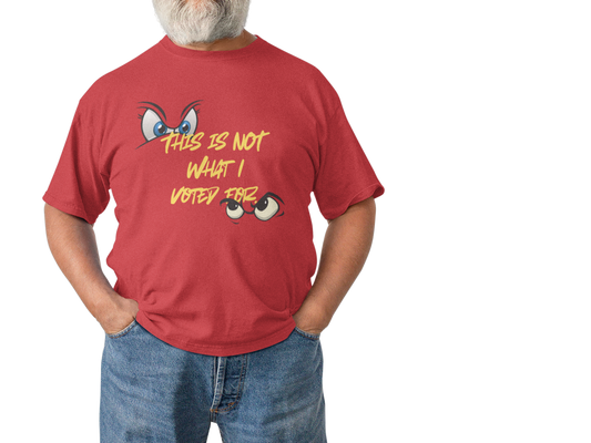 Funny Unisex Heavy Cotton Tee - "This Is Not What I Voted For" Graphic Tee for Casual Outings