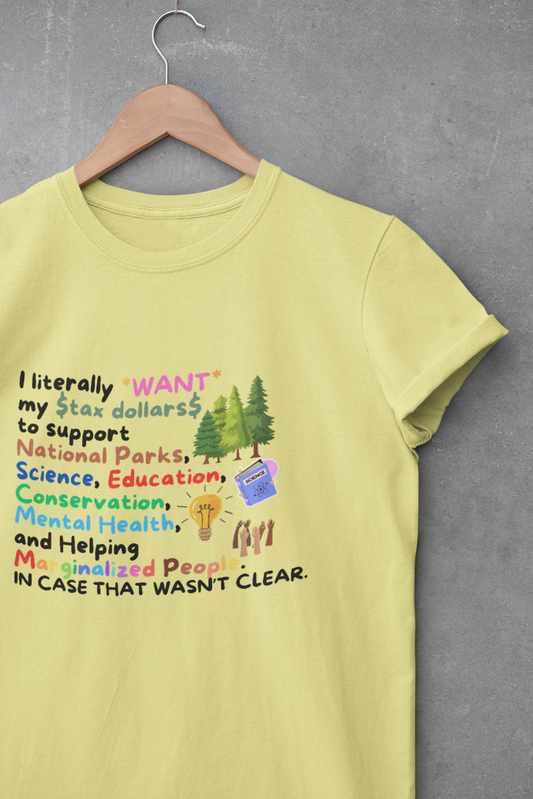 Supportive Message Unisex Heavy Cotton Tee - Conservation & Mental Health Awareness