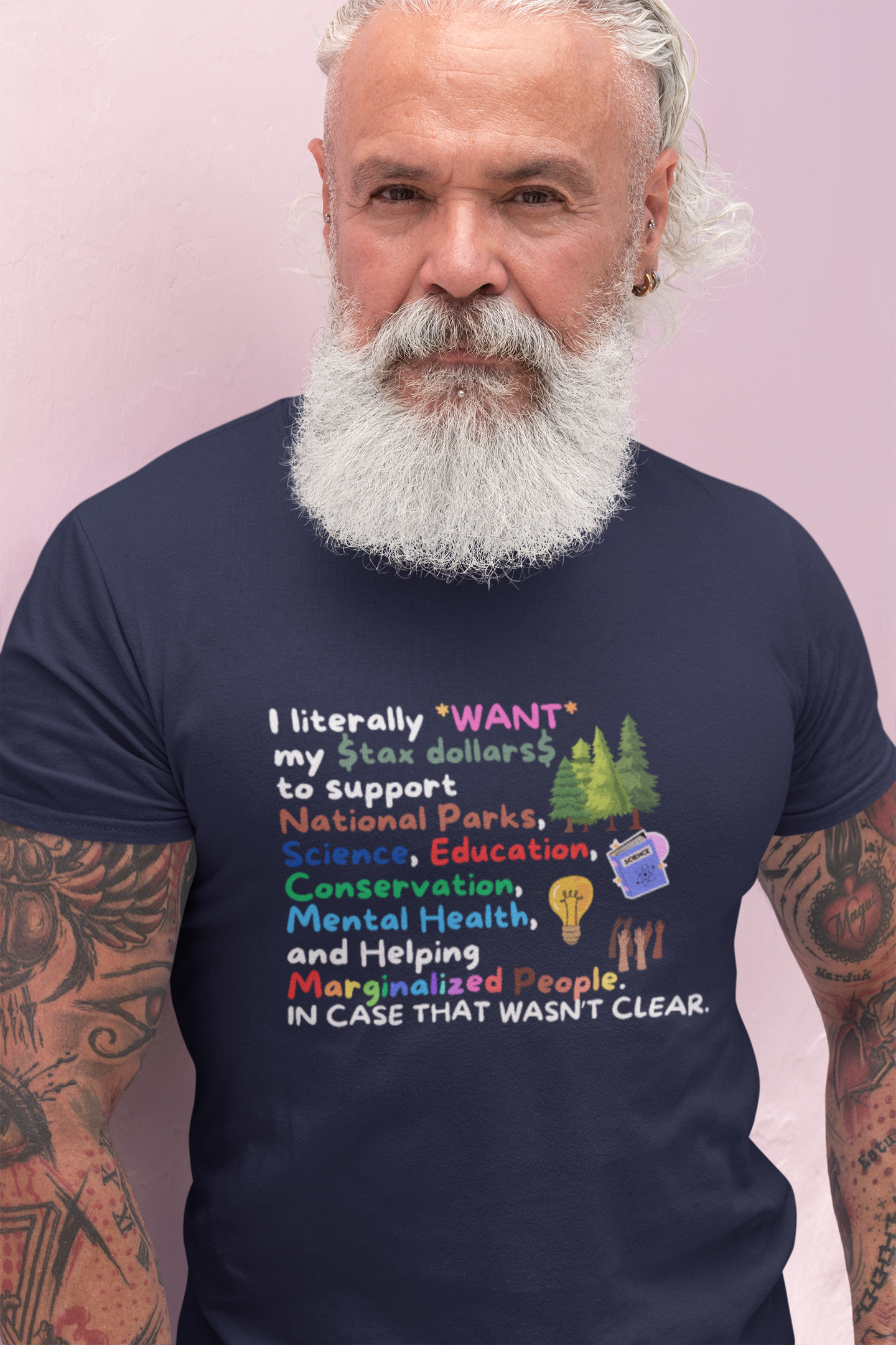 Supportive Unisex Heavy Cotton Tee - Eco & Mental Health Advocacy