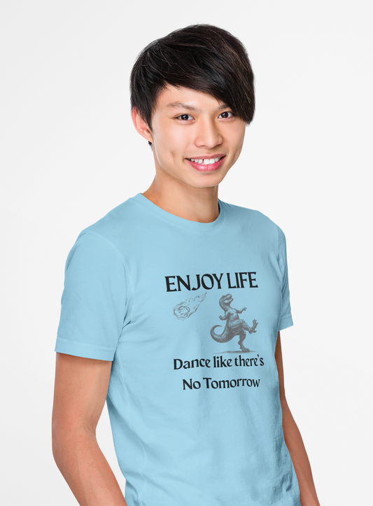 Unisex Heavy Cotton Tee - Enjoy Life Dance Like There's No Tomorrow