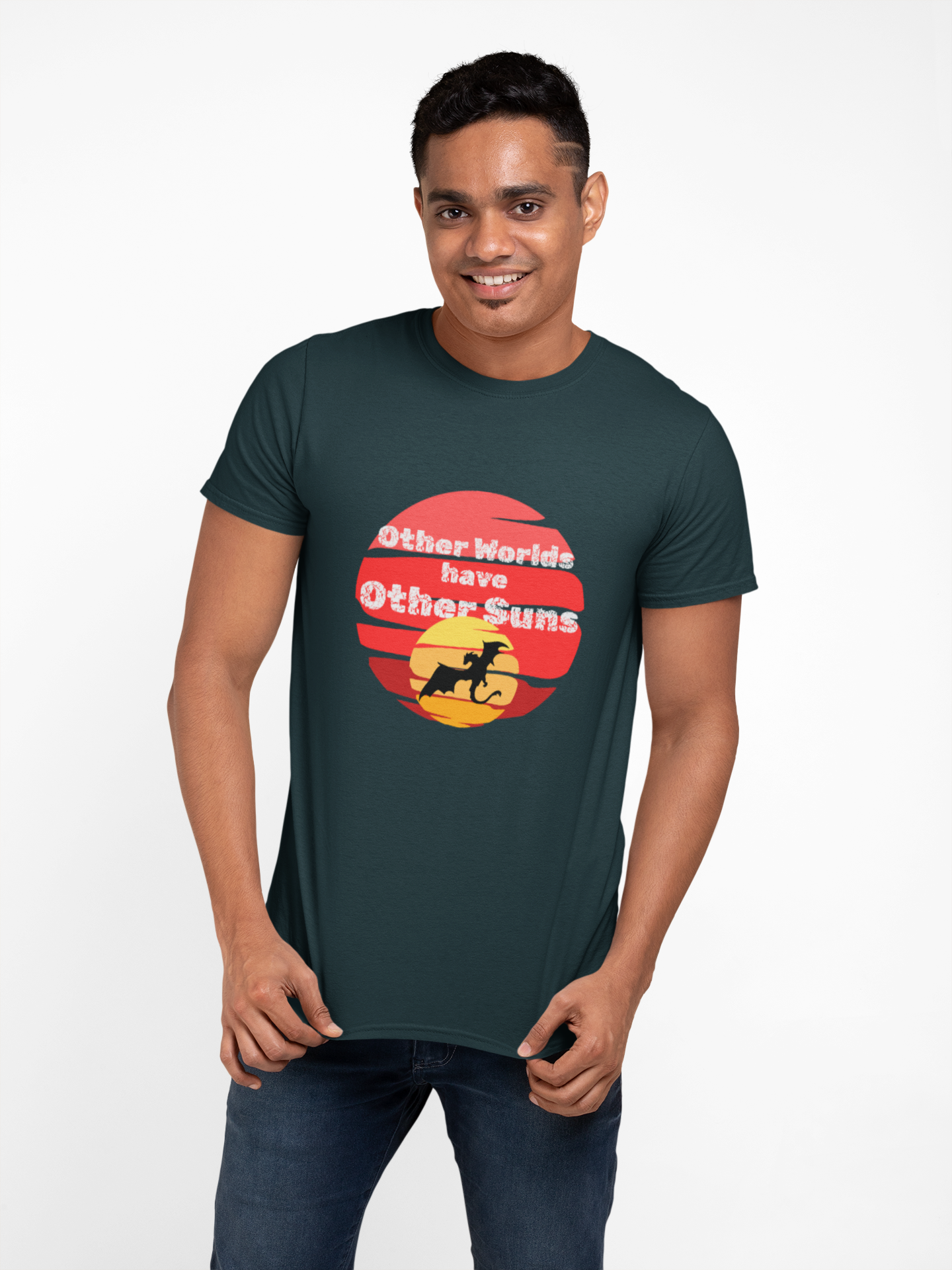 Other Worlds Have Other Suns Unisex Heavy Cotton Tee - Adventure and Space Vibe