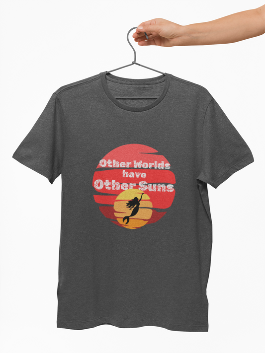 Other Worlds Unisex Heavy Cotton Tee - Retro Inspirational T-Shirt
