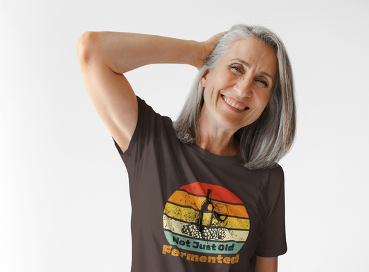 Retro Fermented Unisex Heavy Cotton Tee, Fun Gift for Foodies, Vintage Style Shirt, Unique Tee for Celebrations, Festival Wear