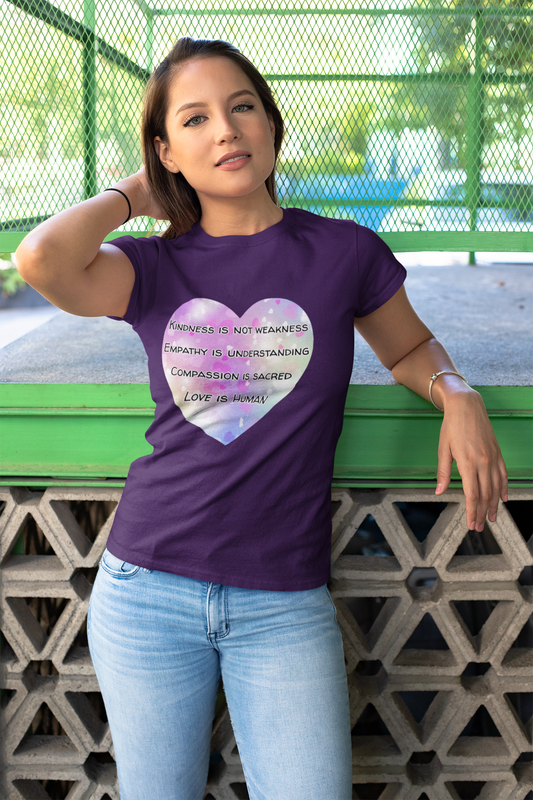 Empathy Heart Tee - Unisex Cotton T-Shirt, Inspirational Gift, Casual Wear, Conscious Fashion, Self-Love Apparel