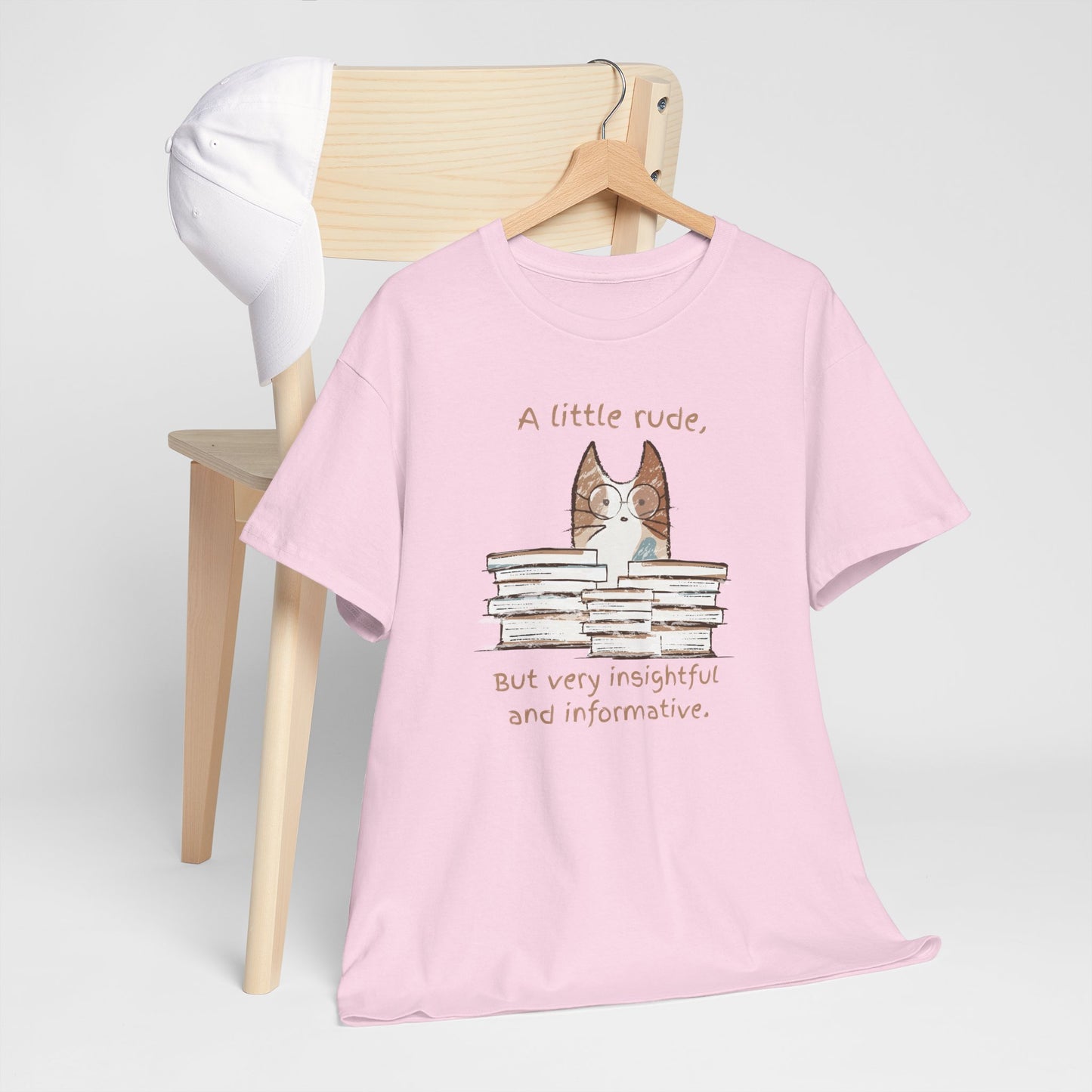 Insightful Rude Quote Tee, Unisex Cotton Tee, Quirky Book Lover Shirt, Funny Gift for Readers, Literary Humor Apparel