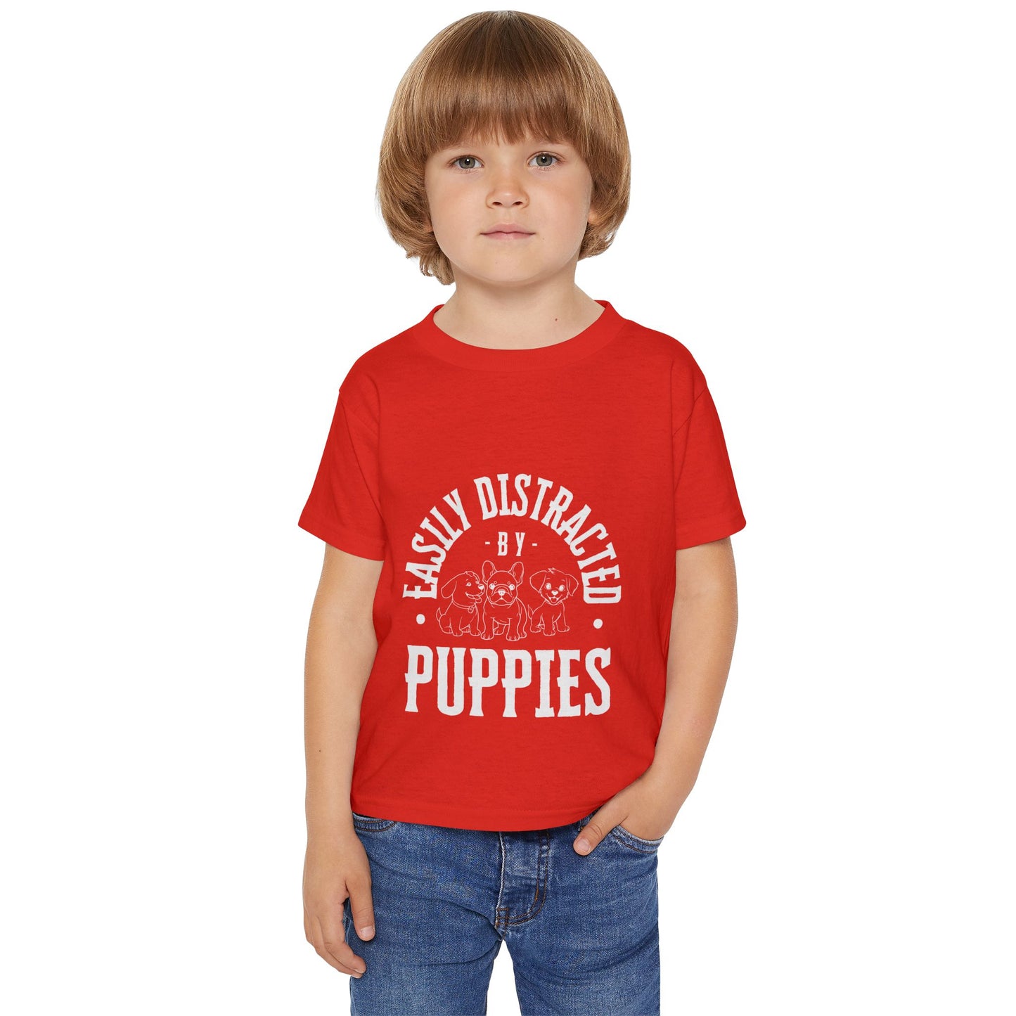 Toddler T-shirt Easily Distracted by Puppies