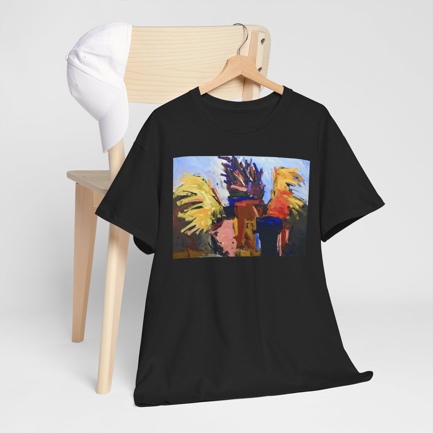 Artistic Unisex Heavy Cotton Tee – Vibrant Colorful Design for Creative Souls
