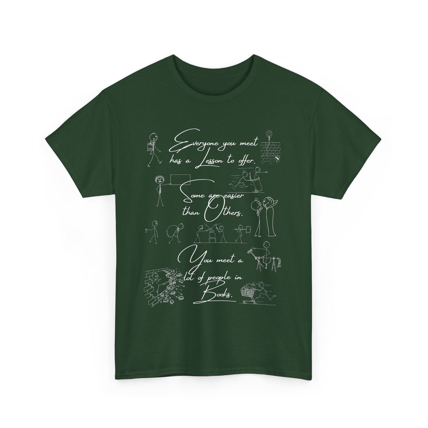 Inspirational Unisex Heavy Cotton Tee - 'Everyone You Meet Has a Story'