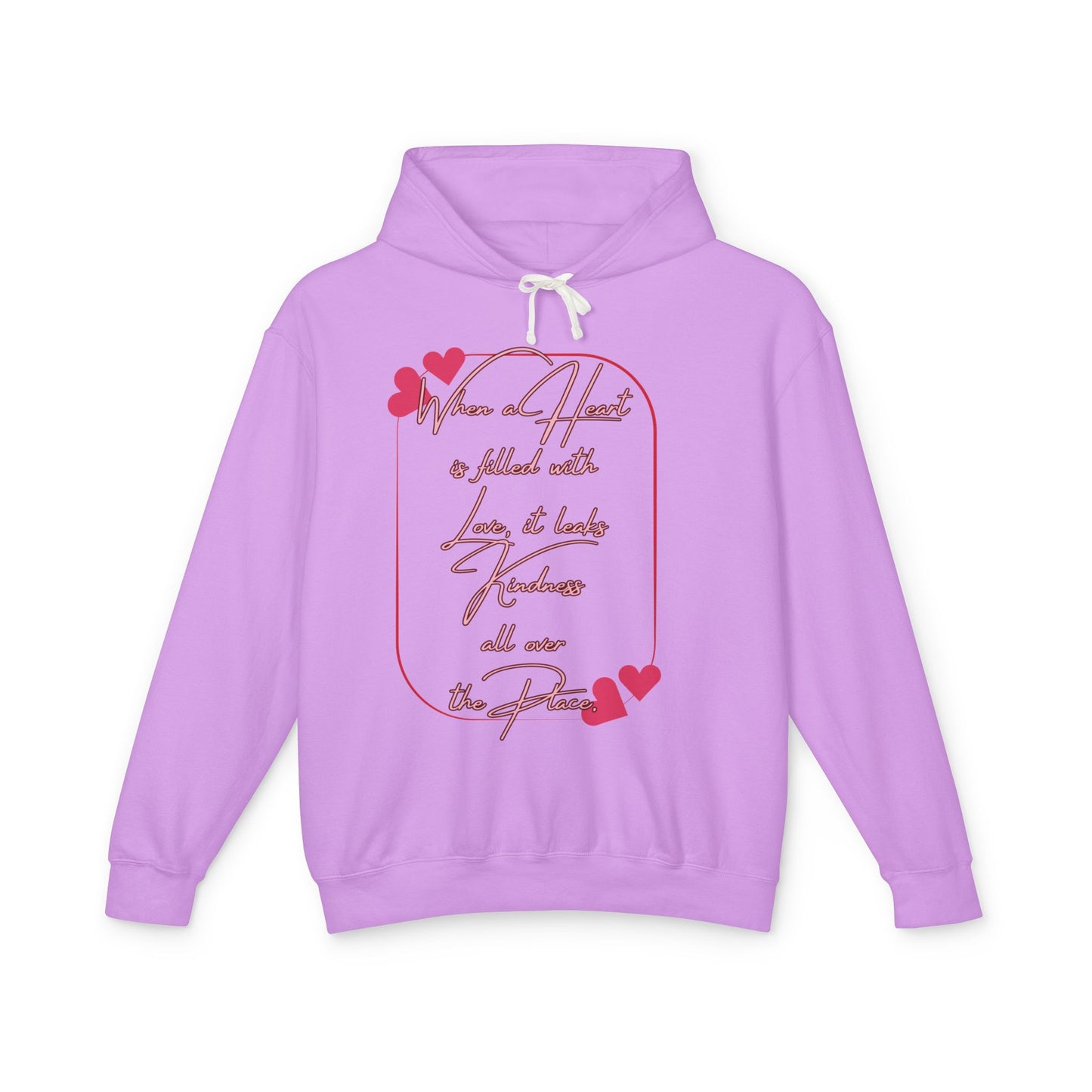 Heartfelt Love Hoodie - Cozy, Unisex Lightweight Sweatshirt for Valentine's Day, Birthdays, Gifts, Casual Wear, Love Quotes