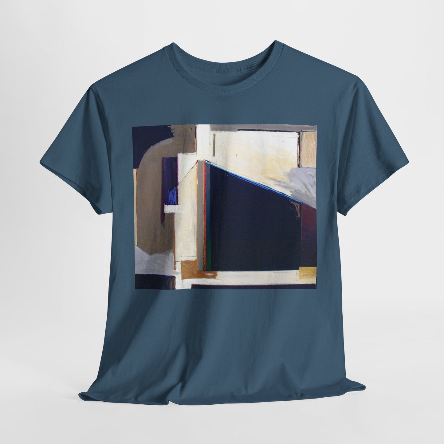 Abstract Art Unisex Heavy Cotton Tee - Trendy Graphic T-Shirt for Everyday Wear