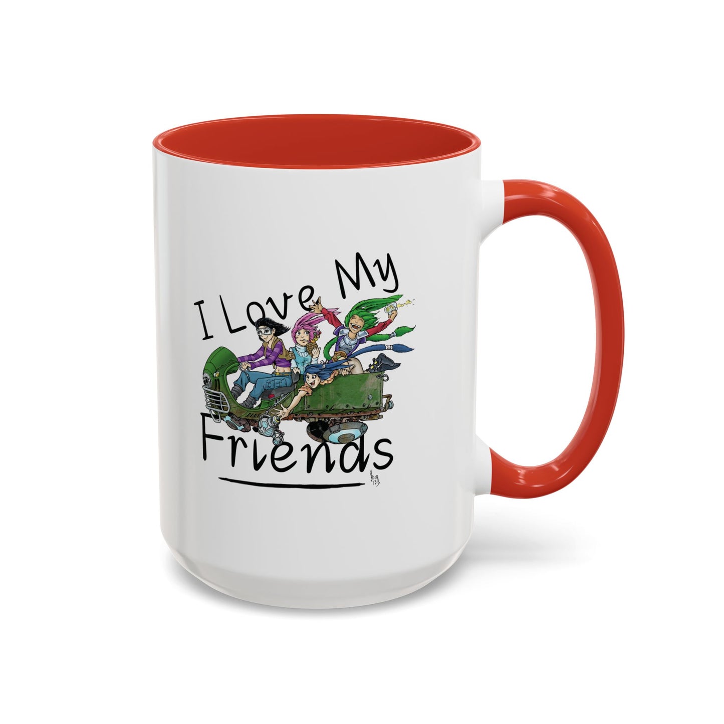 Mug - I Love My Friends Featuring Art by Bryon Gibson