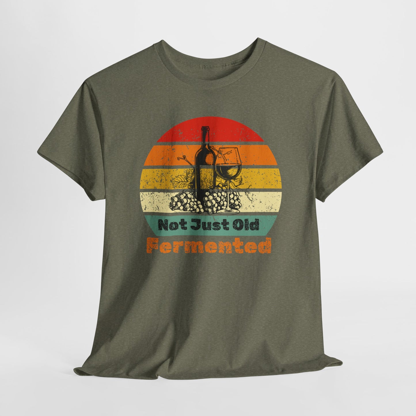 Retro Fermented Unisex Heavy Cotton Tee, Fun Gift for Foodies, Vintage Style Shirt, Unique Tee for Celebrations, Festival Wear