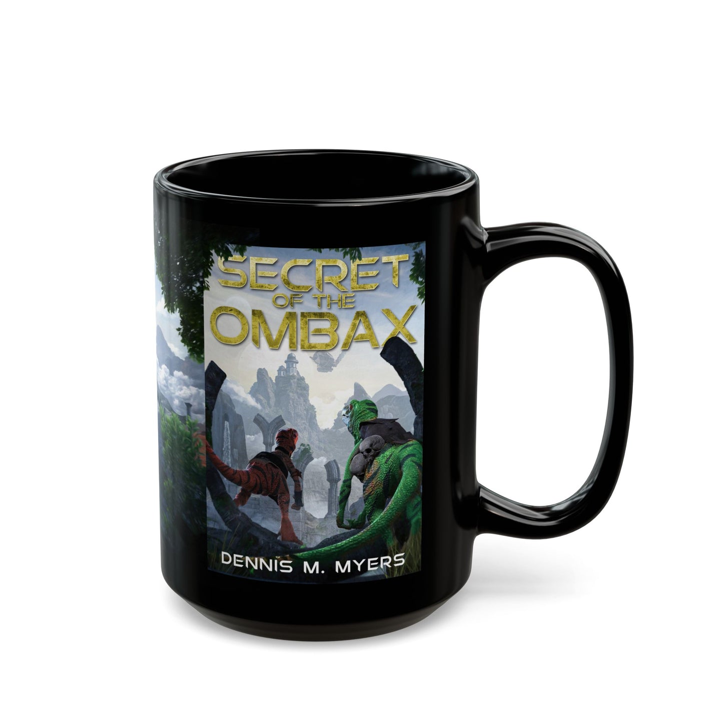 Black Mug | Secret of the Ombax | Coffee Lover Gift, Unique Mug, Epic Books, Fantasy Art, Reading Mug