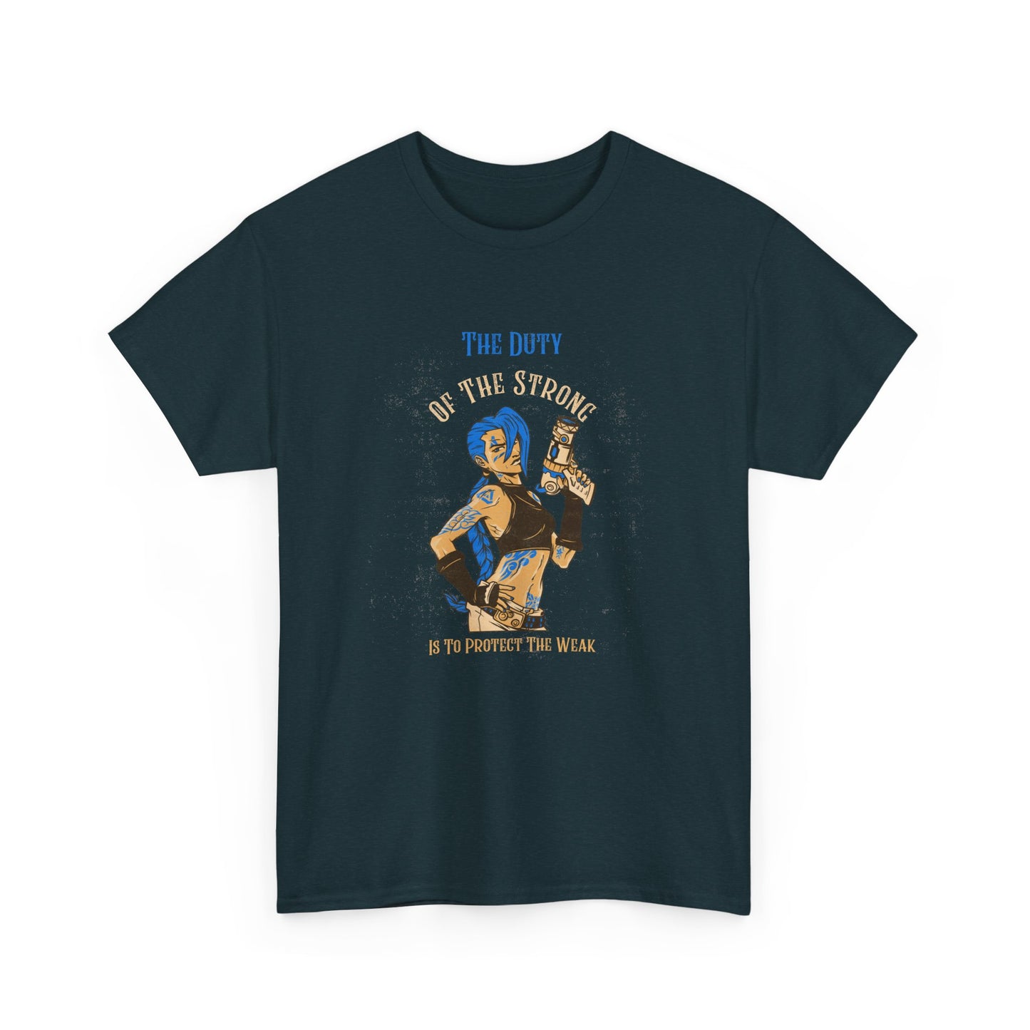 Unisex Heavy Cotton Tee - "The Duty of the Strong" Graphic Tee