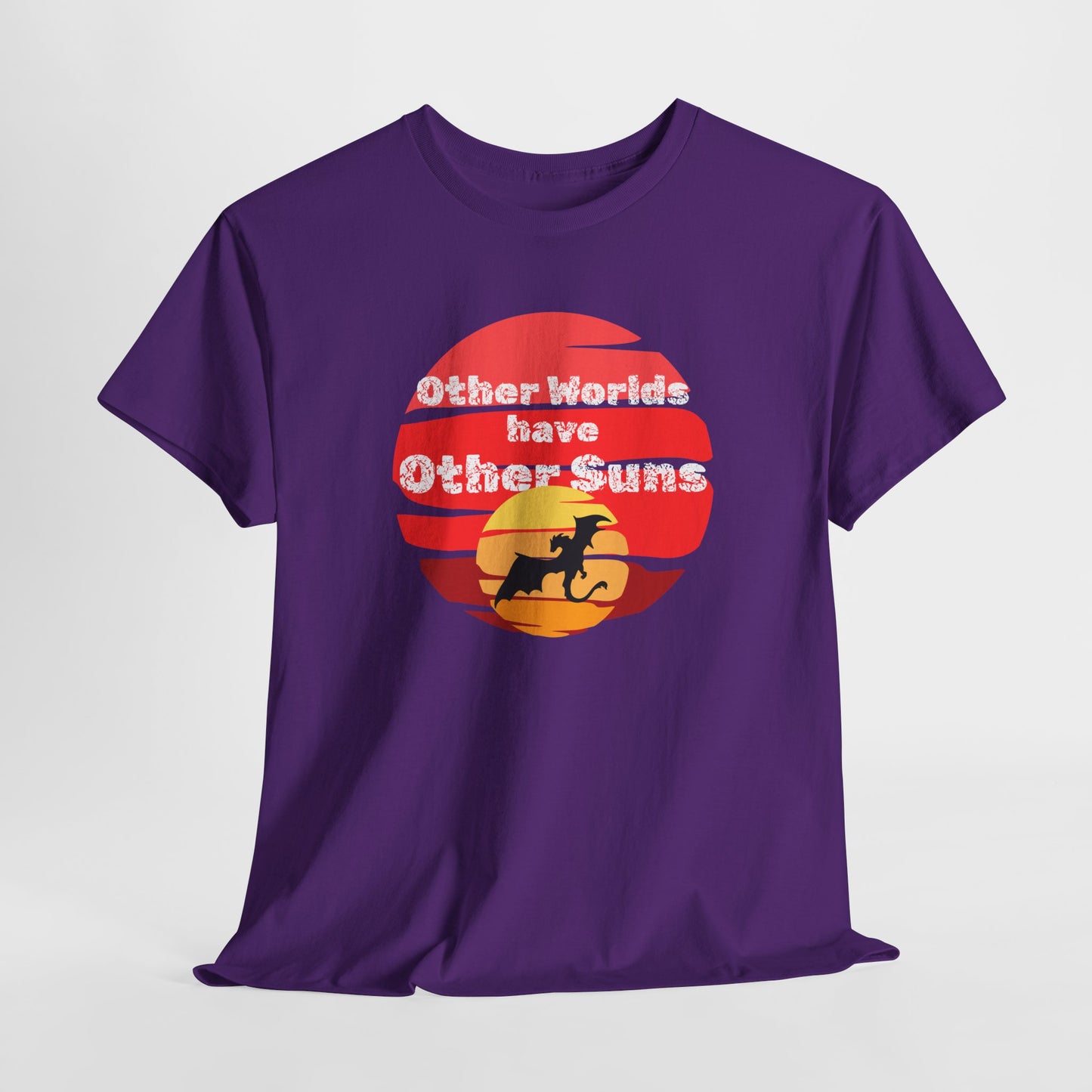 Other Worlds Have Other Suns Unisex Heavy Cotton Tee - Adventure and Space Vibe