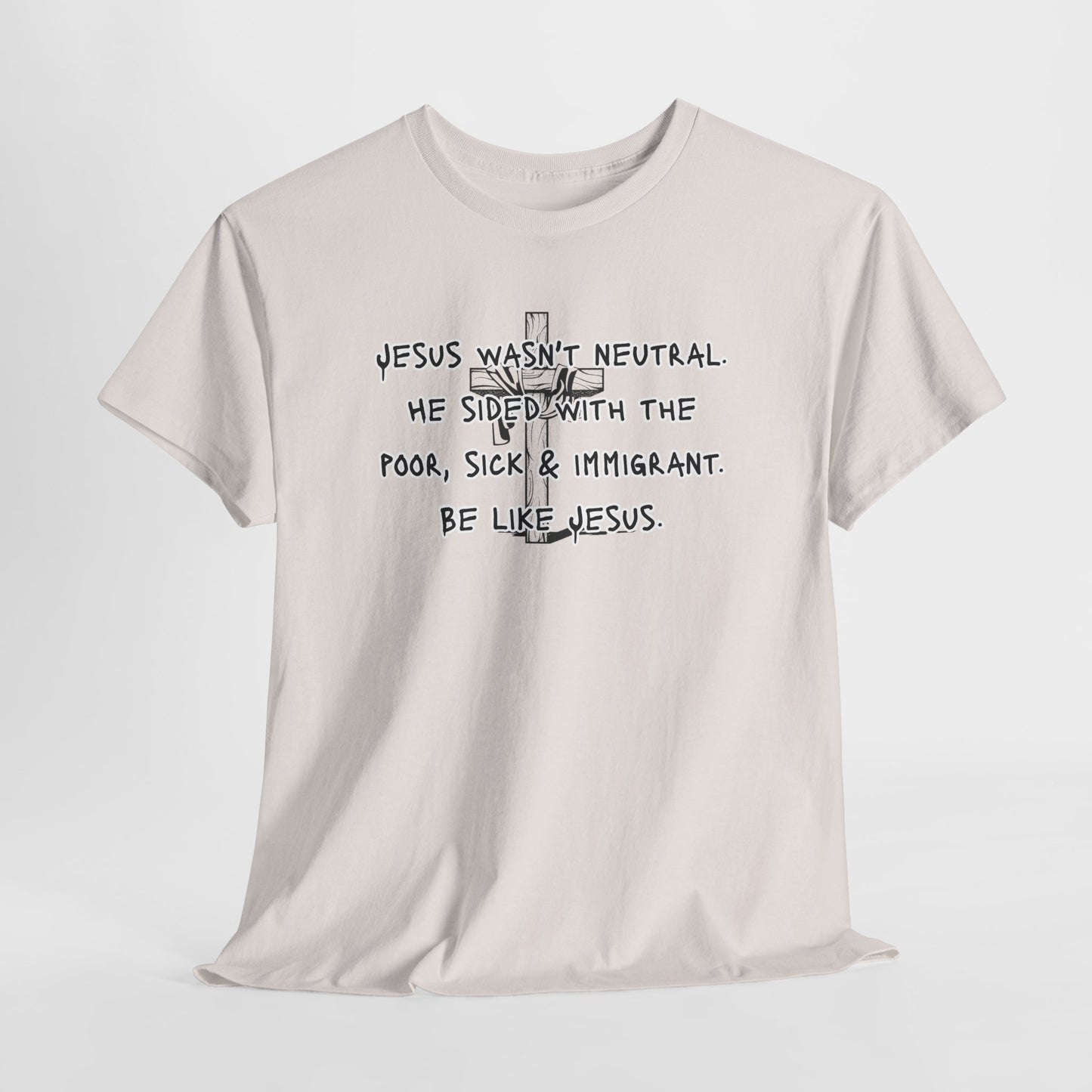 Unisex Heavy Cotton Tee - "Be Like Jesus" Inspirational Message Tee