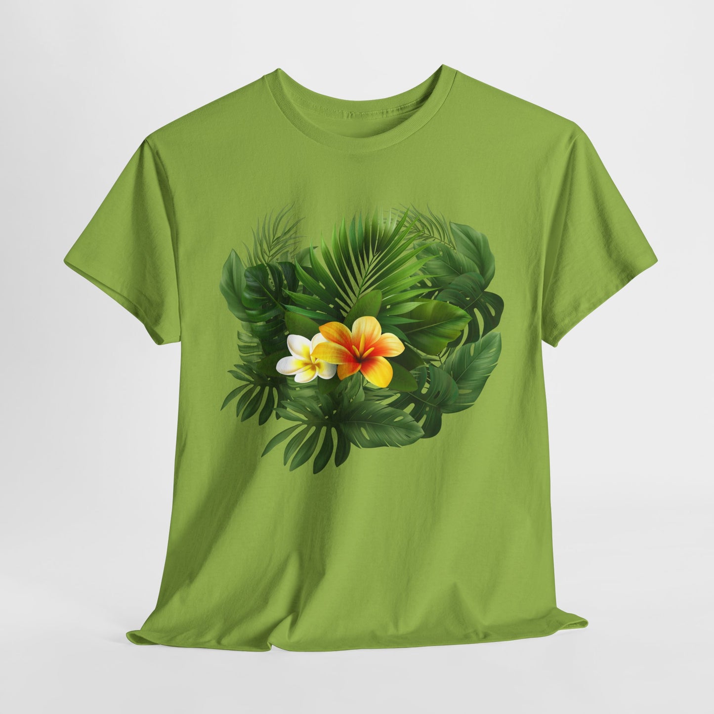 Tropical Floral Tee, Perfect Summer Vacation Shirt, Casual Outfit, Gift for Nature Lovers, Beach Day Essential, Eco-friendly Tee
