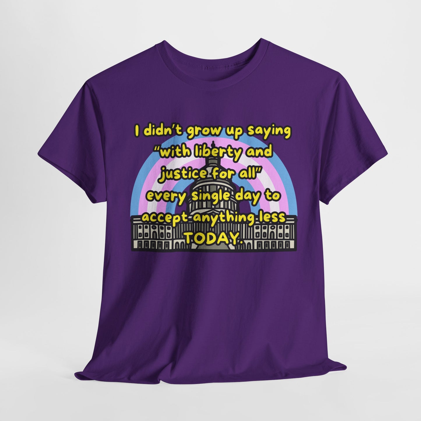 Empowerment Quote Unisex Heavy Cotton Tee - Liberty & Justice for All