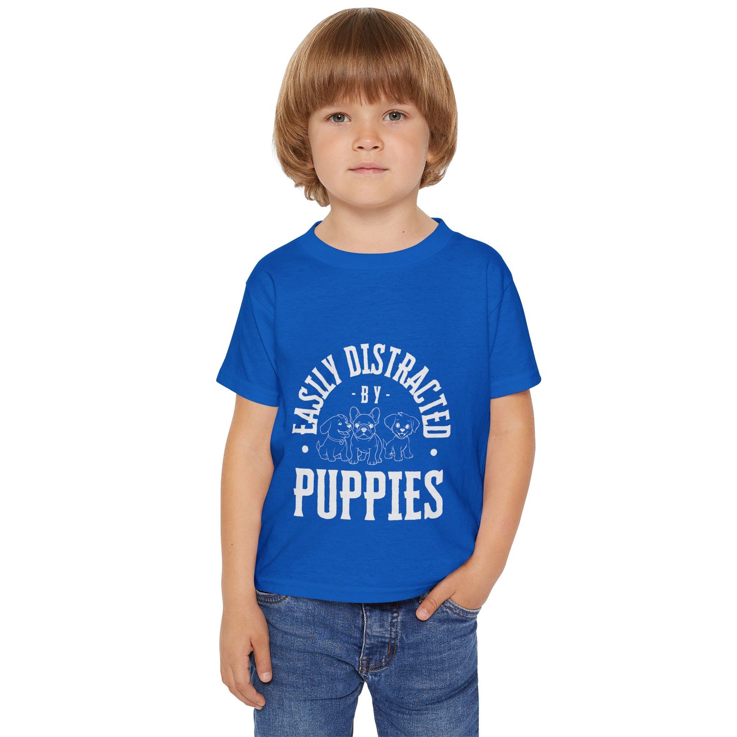 Toddler T-shirt Easily Distracted by Puppies