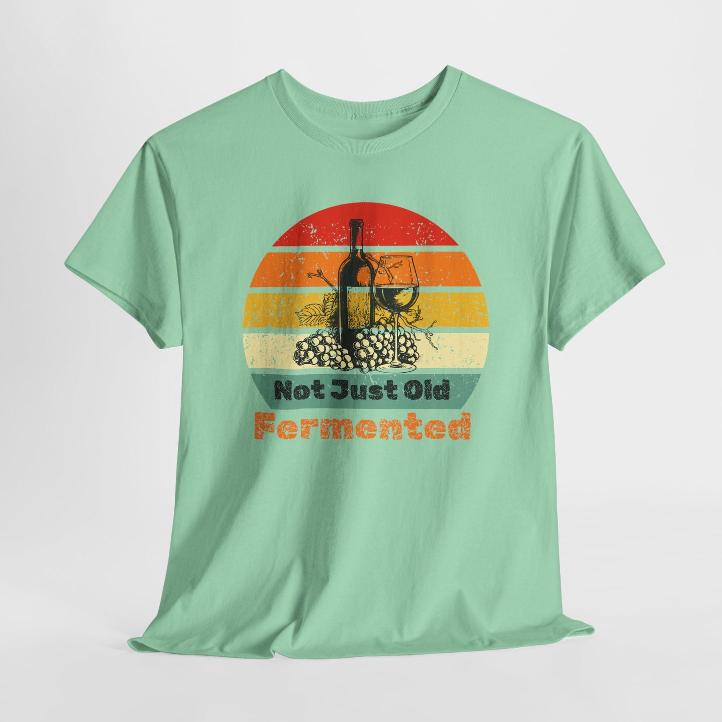 Retro Fermented Unisex Heavy Cotton Tee, Fun Gift for Foodies, Vintage Style Shirt, Unique Tee for Celebrations, Festival Wear