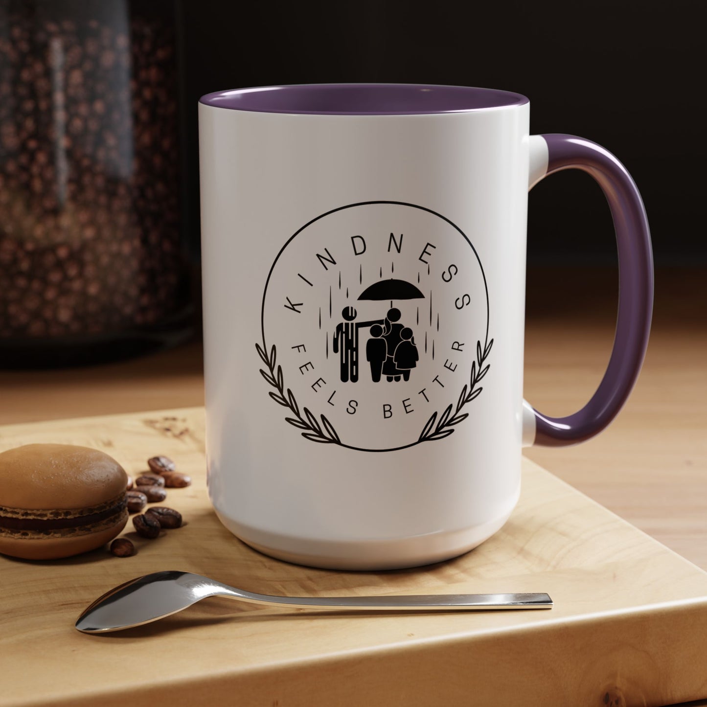 Mug - Kindness Feels Better Accent Coffee Mug (11, 15oz)