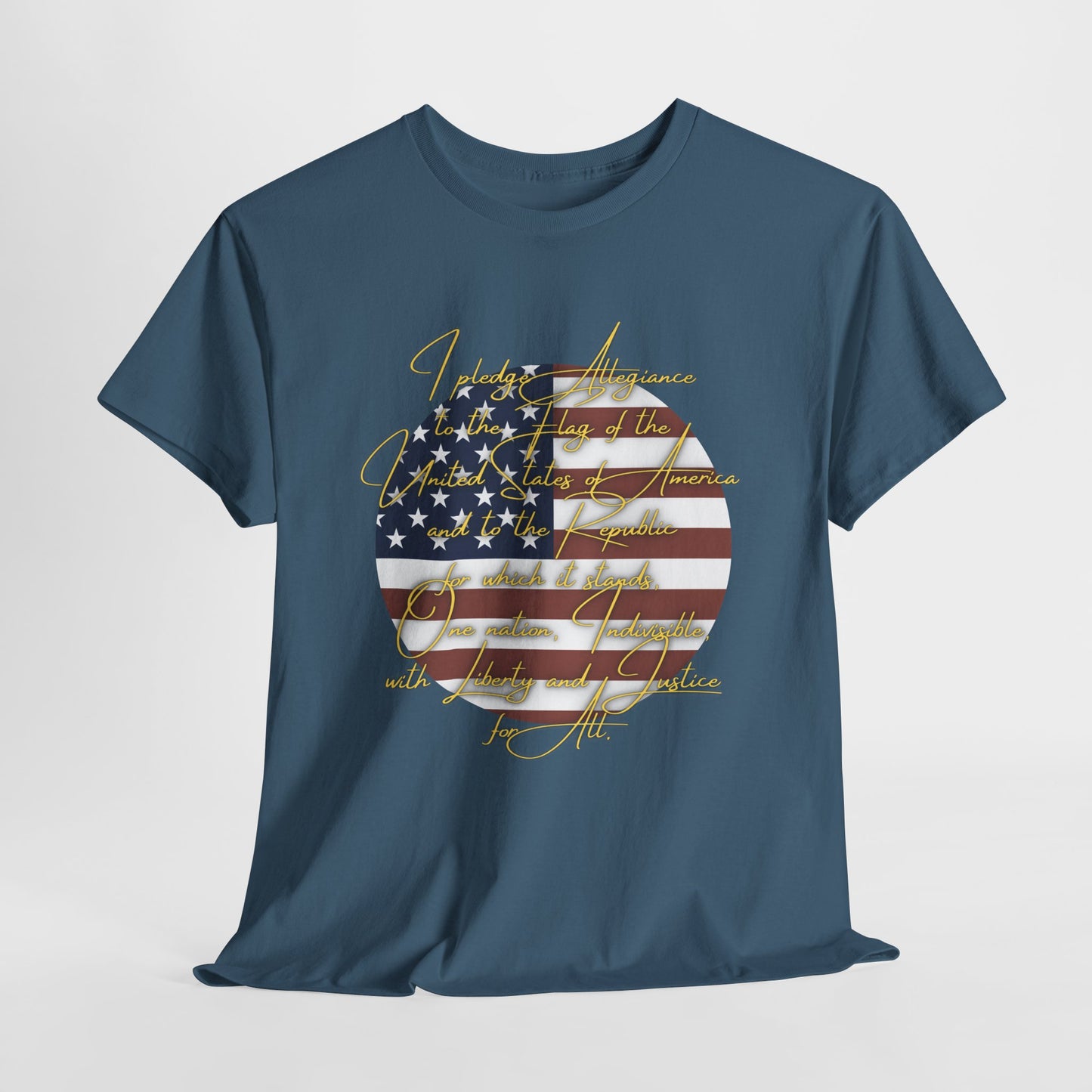 Patriotic Unisex Heavy Cotton Tee - 'In America We Trust' Design
