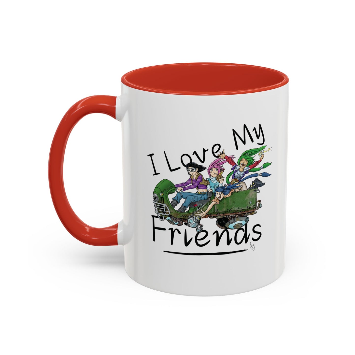 Mug - I Love My Friends Featuring Art by Bryon Gibson