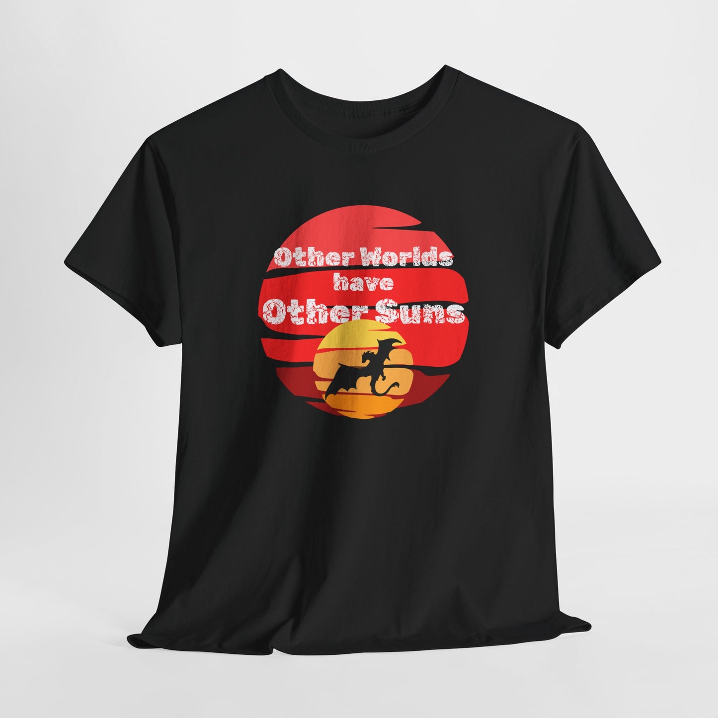 Other Worlds Have Other Suns Unisex Heavy Cotton Tee - Adventure and Space Vibe
