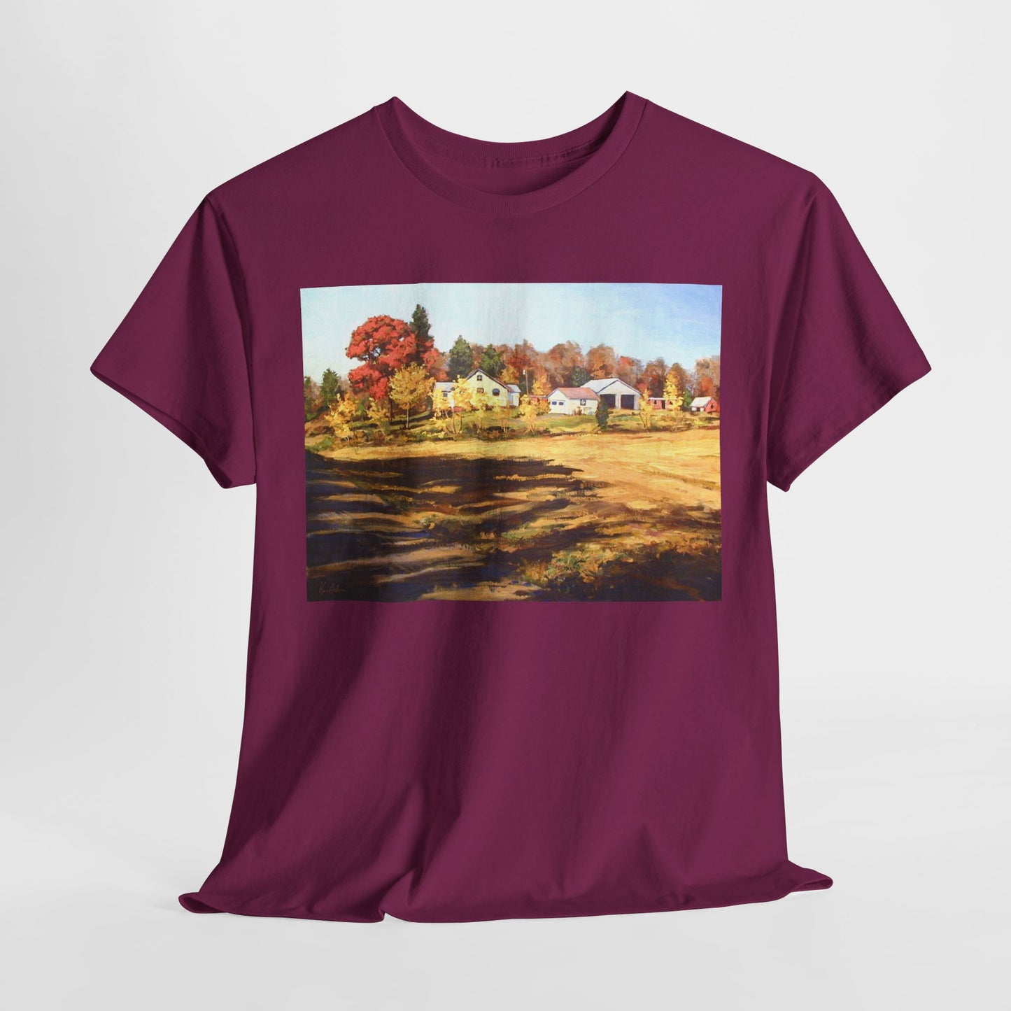 Autumn Landscape Unisex Heavy Cotton Tee