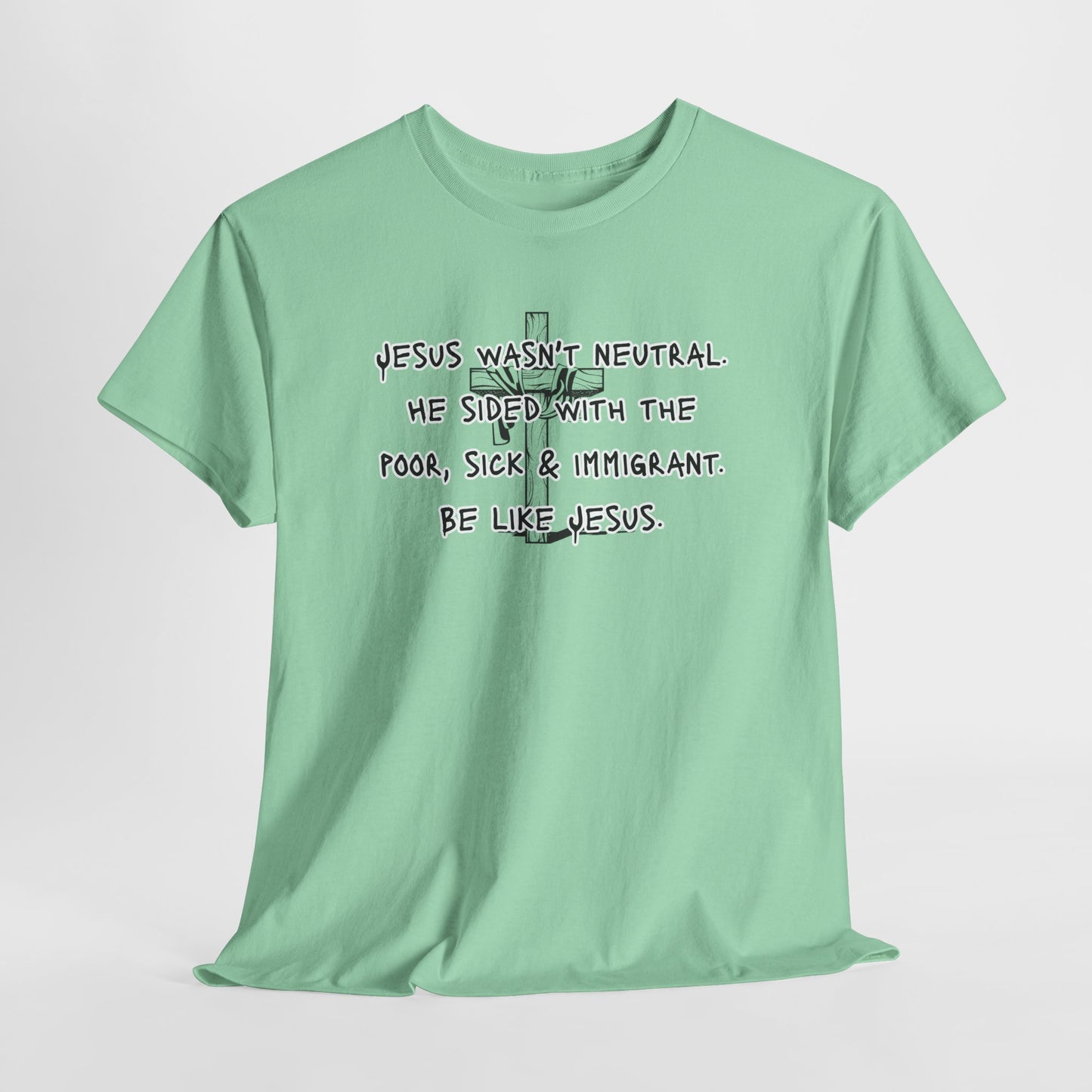 Unisex Heavy Cotton Tee - "Be Like Jesus" Inspirational Message Tee