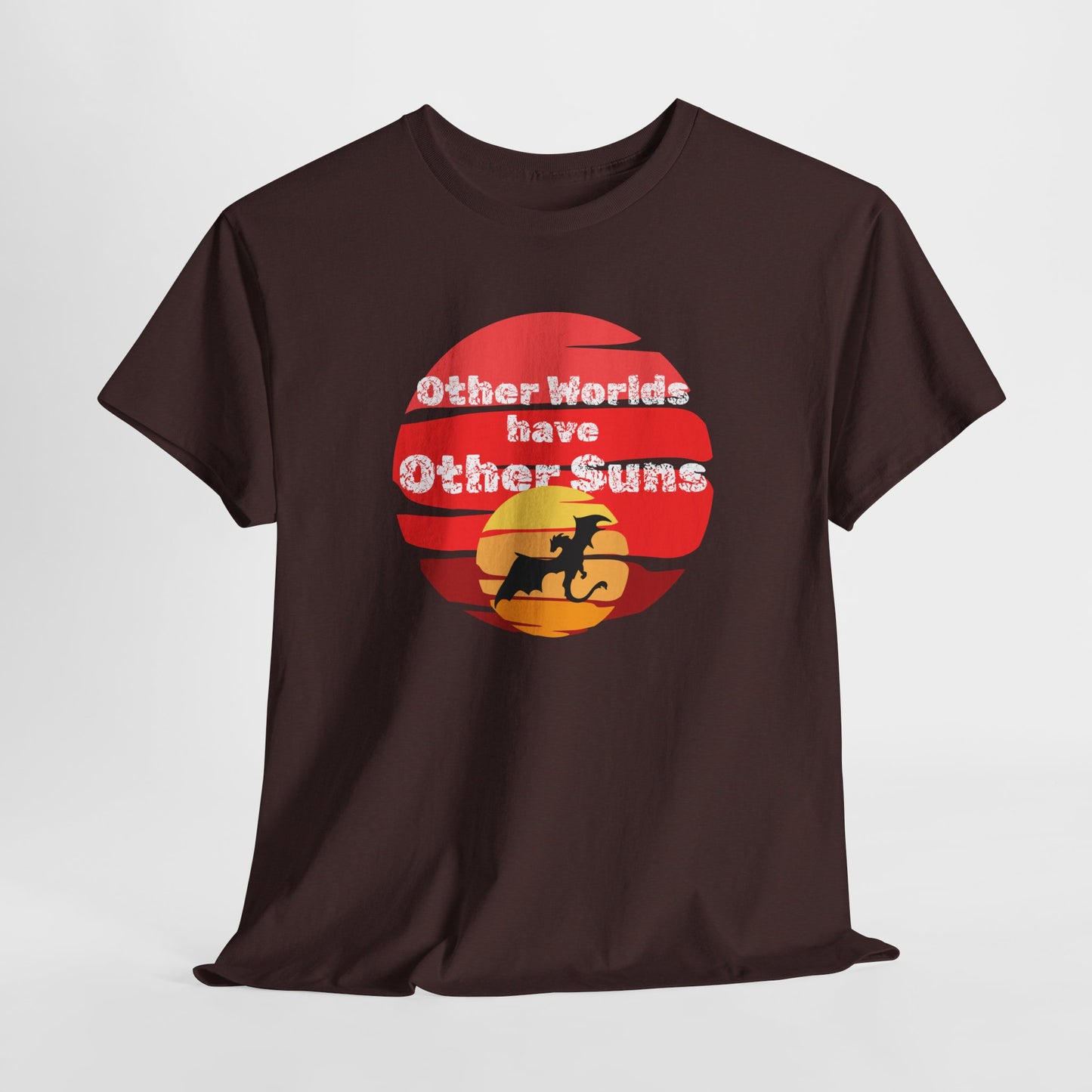 Other Worlds Have Other Suns Unisex Heavy Cotton Tee - Adventure and Space Vibe