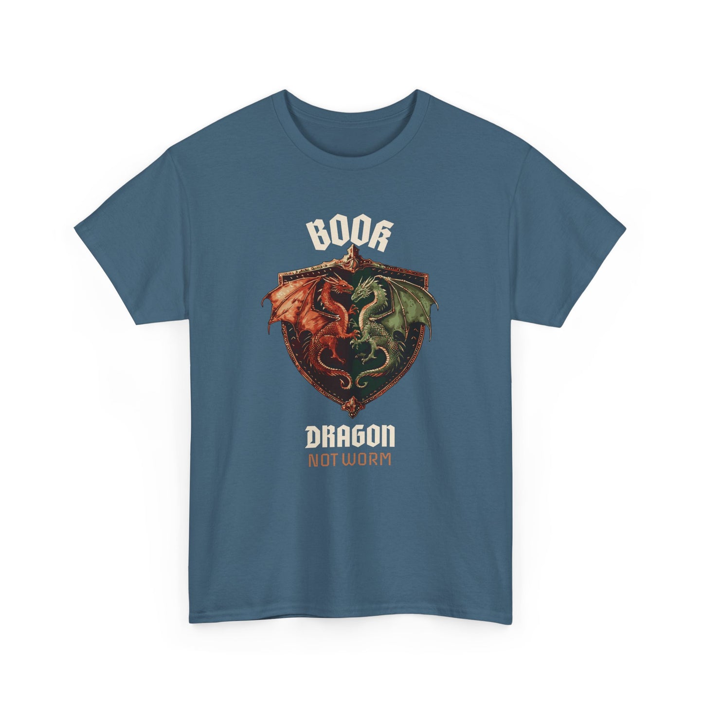 Book Dragon Unisex Tee - Not worm Design