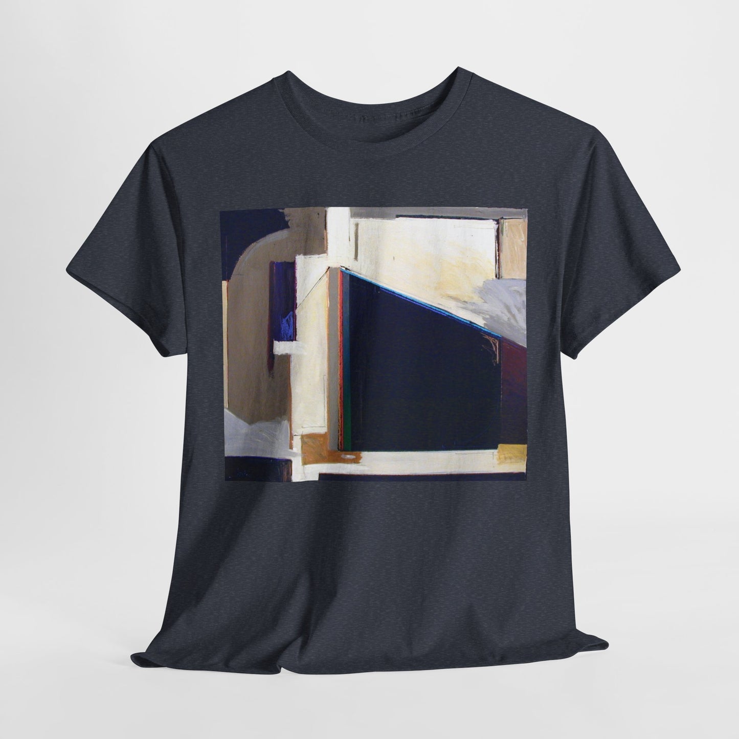 Abstract Art Unisex Heavy Cotton Tee - Trendy Graphic T-Shirt for Everyday Wear
