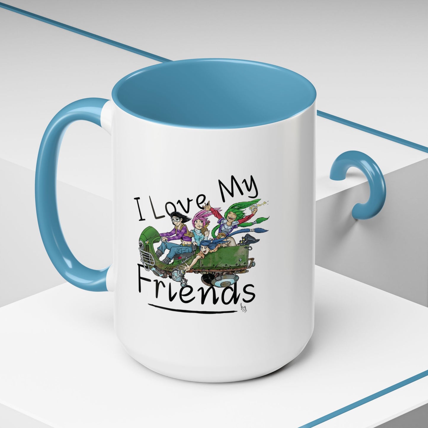 Mug - I Love My Friends Featuring Art by Bryon Gibson